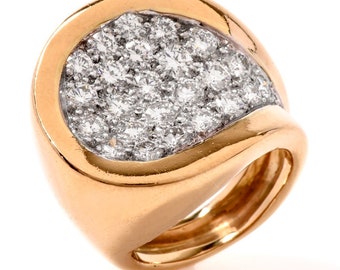 Kutchinsky Diamant 18 Karat Gelbgold1970er Ring