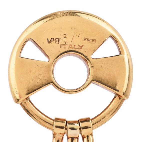 Vintage Gucci Key Holder Italian 18K Gold Designer Gem