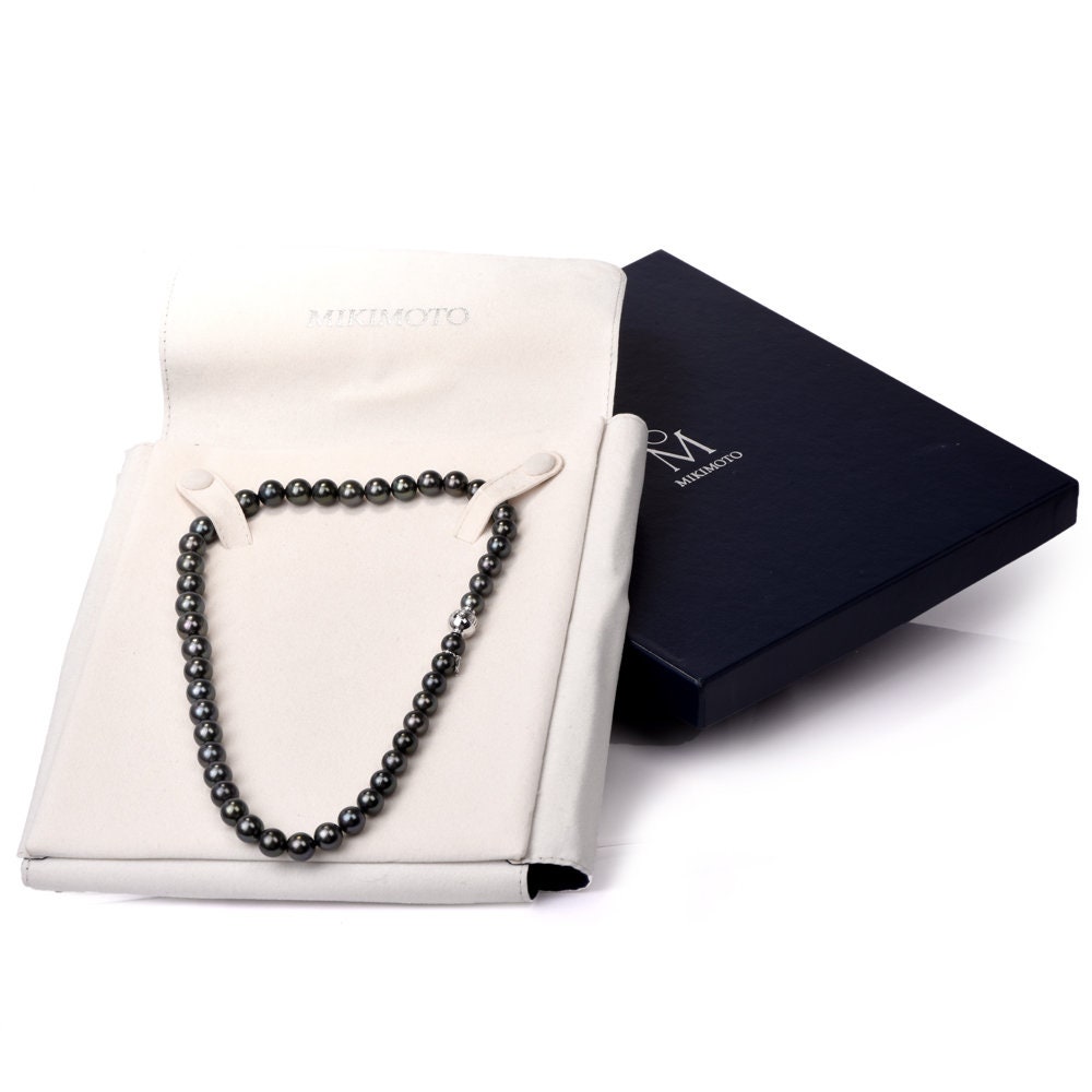 Mikimoto black hot sale pearl necklace price