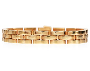 Cartier French Maillon Panthère 18K Yellow Gold Link Bracelet