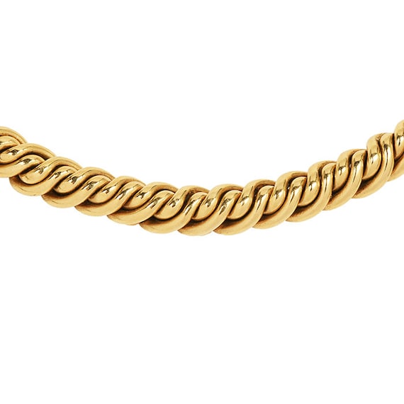 Pomellato Diamond 18K Gold Rope Chain Hardware Li… - image 2
