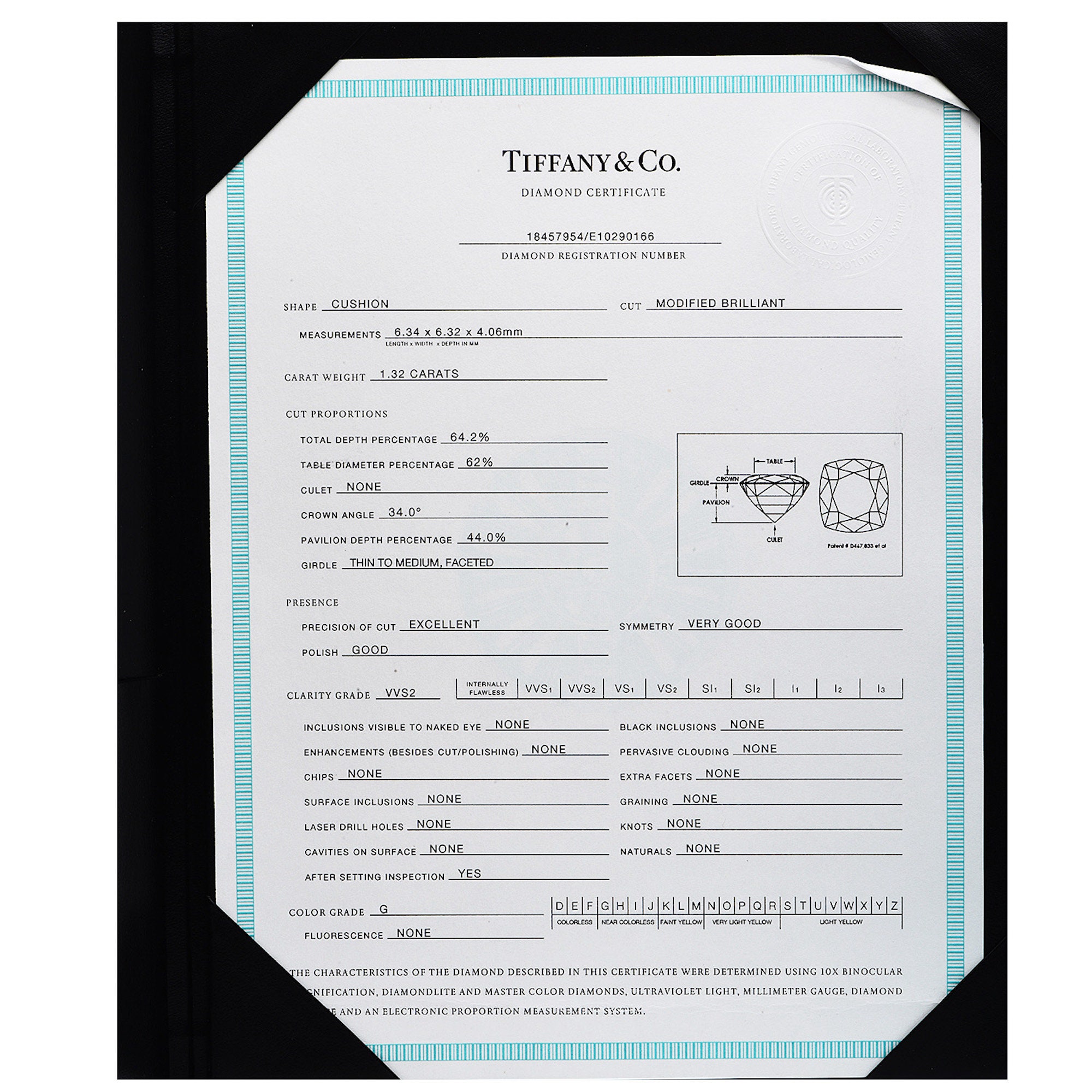 Tiffany gia certificate deals