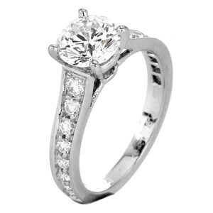 Cartier 1895 Collection 1.77 Carat Diamond Engagement Ring Platinum image 3