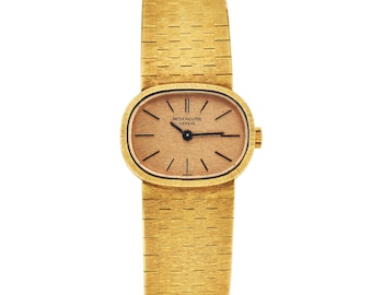 Vintage Patek Philippe Golden Ellipse 18K Yellow Gold Watch Swiss Luxury Timepiece