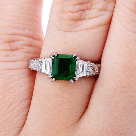 Tacori emerald deals ring