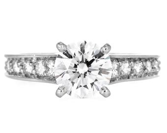 Cartier 1895 Collection 1.77 Carat Diamond Engagement Ring Platinum