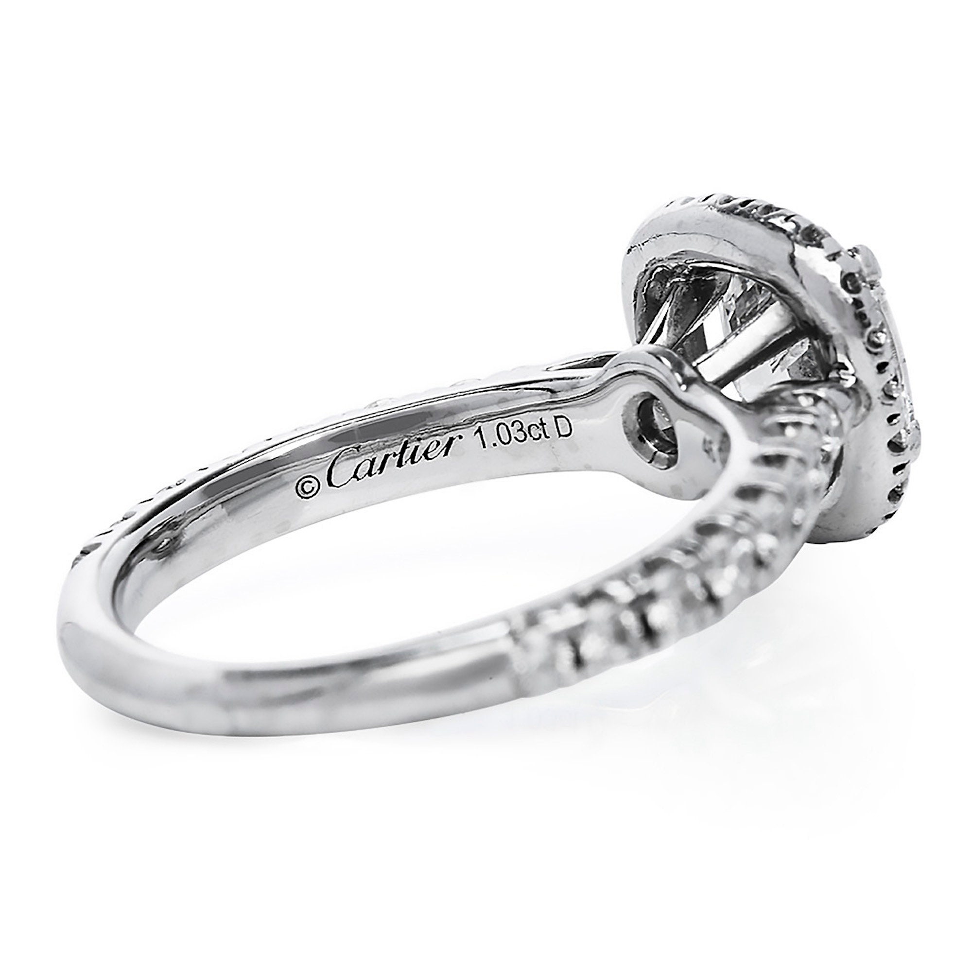 Cartier halo ring hotsell