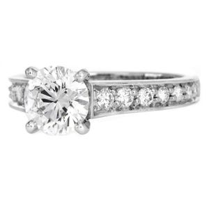Cartier 1895 Collection 1.77 Carat Diamond Engagement Ring Platinum image 7