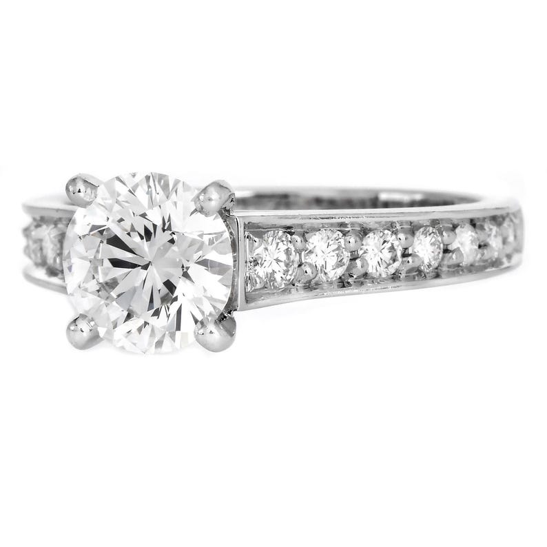 Cartier 1895 Collection 1.77 Carat Diamond Engagement Ring Platinum image 7