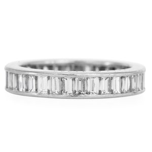 Vintage Oscar Heyman 2.45 carat Diamond Platinum Eternity Band Ring