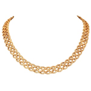 Buccellati Vintage 18K Yellow Gold Woven Collar Necklace