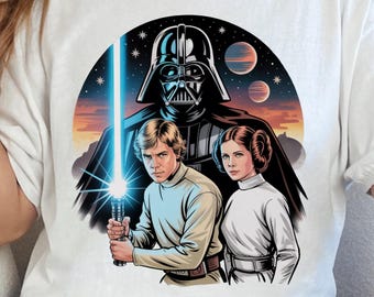 luke skywalker shirt, princess leia shirt, anakin skywalker, luke skywalker, darth vader tshirt, princess leia tshirt, starwars shirt
