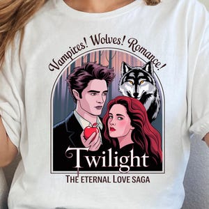 Vampire Romance Tee - Retro Twilight Fan Shirt, Vintage Vampire Movie T-Shirt, Gift for Book Lover & Twilight Saga Lover