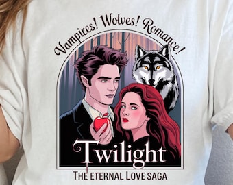 Vampires Romance tee, Retro Twilight Tee, Twilight Fans Shirt, Twilight Saga, Twilight Fan Tee, Twilight Lover tee, Vampire Lover tee