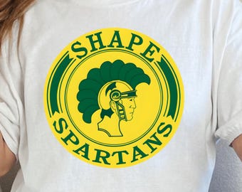 Shape Spartans Graphic Tee: Athletic Fit T-Shirt, Sweatshirt, Hoodie