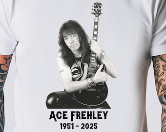 RIP エース・フレーリー 2025 シャツ、KISS ロックンロールレジェンド