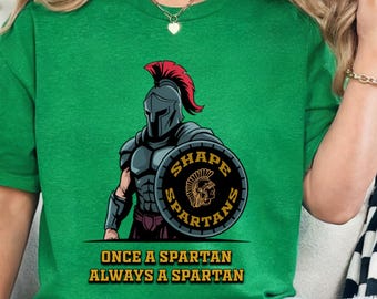 Shape Spartans Graphic Tee: Athletic Fit T-Shirt, Sweatshirt, Hoodie