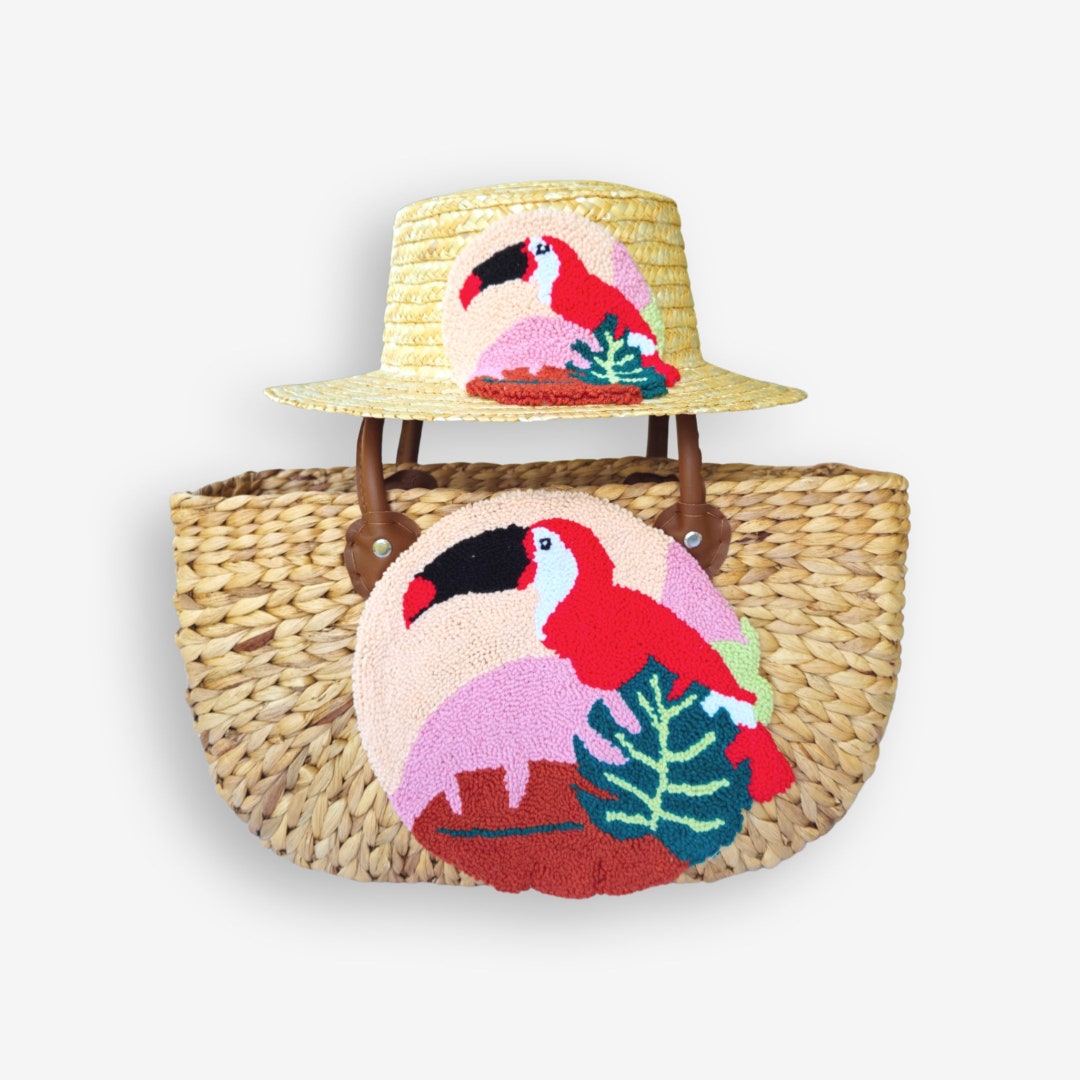 Water Hyacinth Bag Handmade Bag Straw Bag Straw Basket Handbags Natural ...