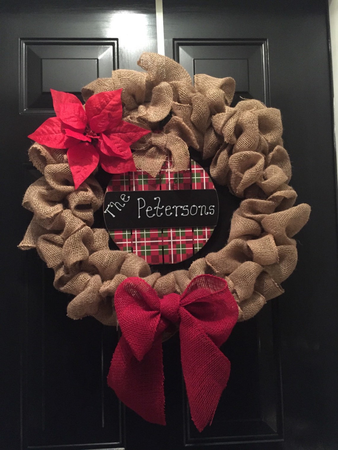 Personalized Christmas Wreath 
