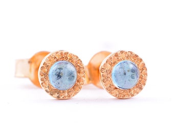 14K Or Jaune Pierre de naissance Lady Guadalupe Clous d/'oreilles pour bébé et enfants.