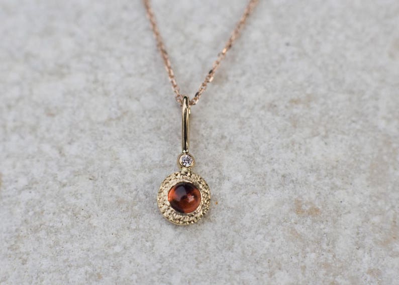 Tiny Stone Necklace For Women Sapphire Necklace Sapphire Diamond Necklace Dainty Gold Necklace With Heart Best Gift For Someone You Love image 7