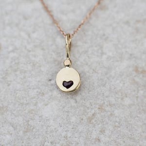Tiny Stone Necklace For Women Sapphire Necklace Sapphire Diamond Necklace Dainty Gold Necklace With Heart Best Gift For Someone You Love image 8