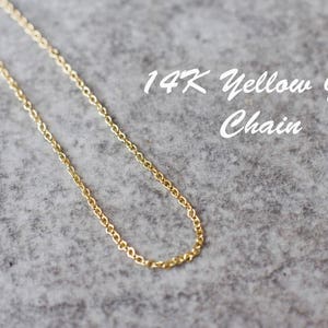 14 k Goldkette, Kabelkette, Gelbgold-Kette, elegante Goldkette, zierliche Kette