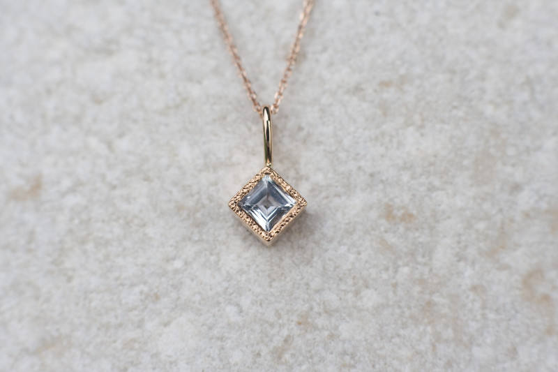 Handmade Rose Gold Necklace With 