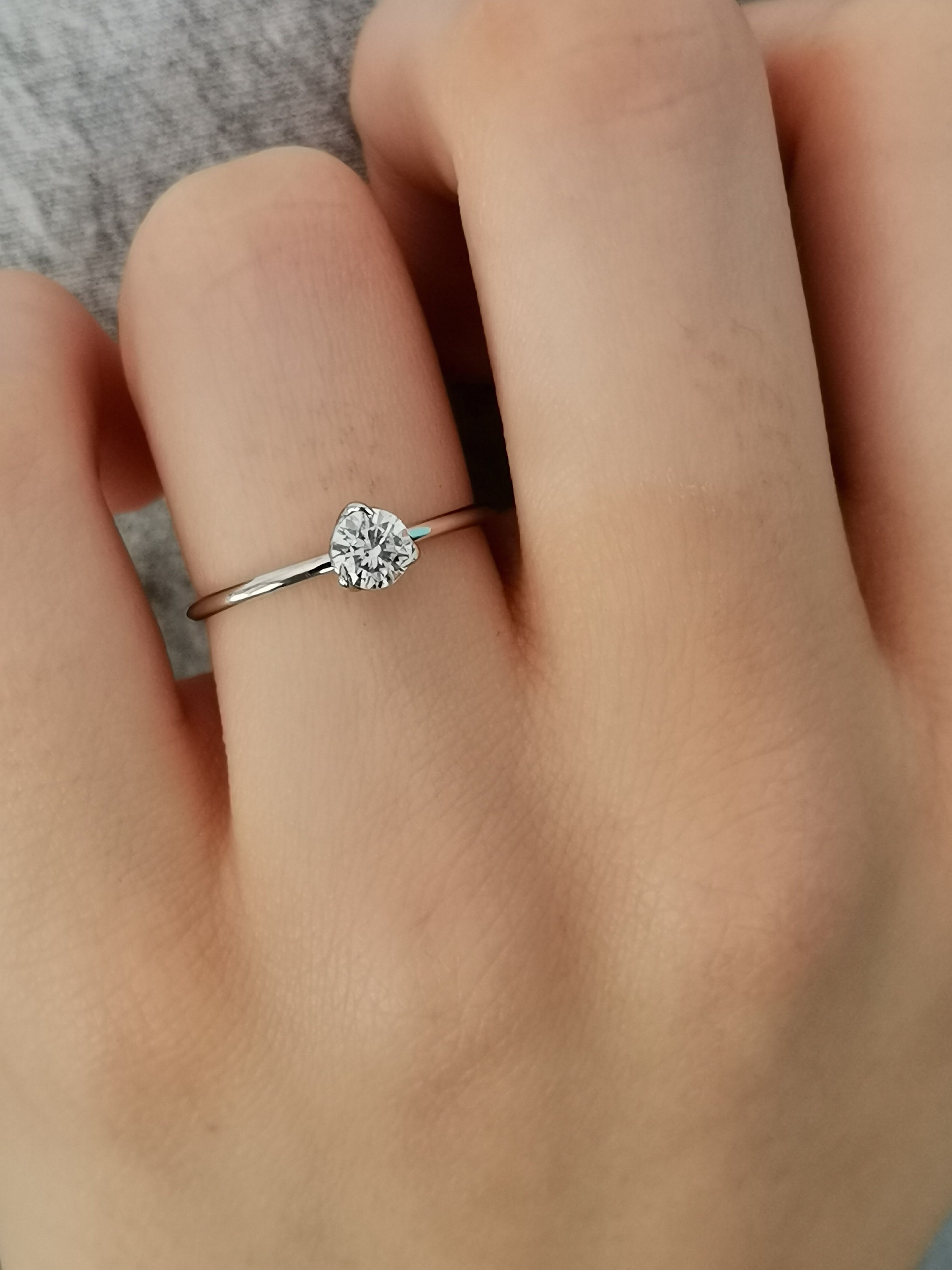 Daesar Platinum Ring Women and Men Promise Rings for Couples Matte Platinum  Ring Set White Gold Rings Women Size 5 & Men Size 10 | Amazon.com