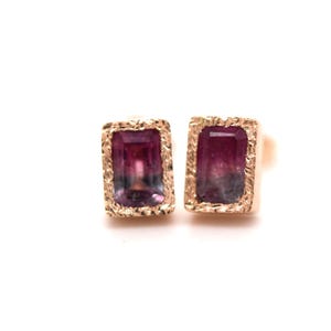Santore Jewelry Watermelon Tourmaline Rectangle Earrings main image 0