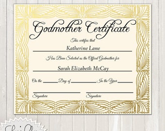 Free Printable Godparent Certificates Godparent