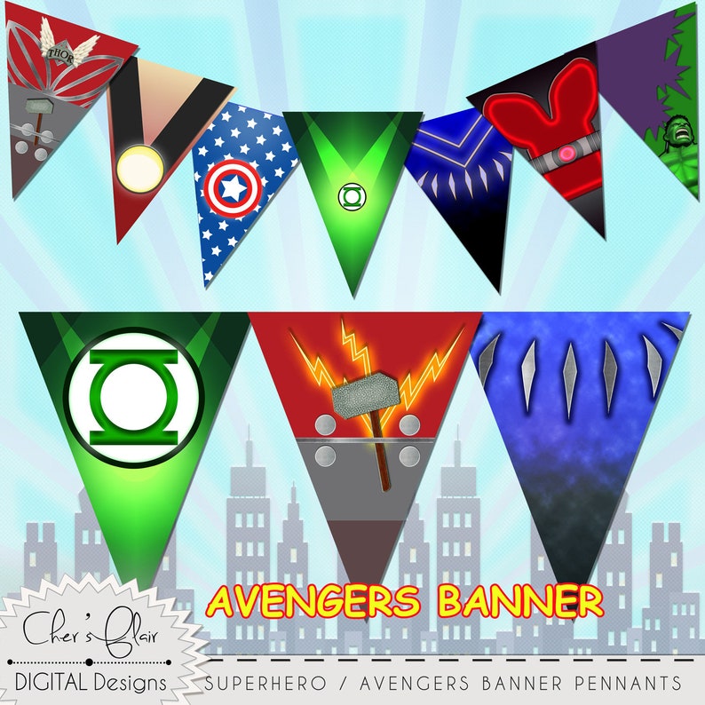 Avengers Banner Free Printable