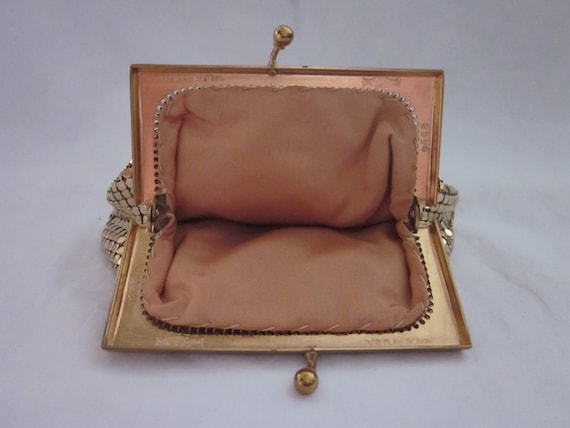 Vintage Purse, Gold Chain Mail By Whiting and Dav… - image 3