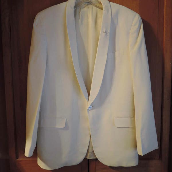 White Dinner Jacket Etsy