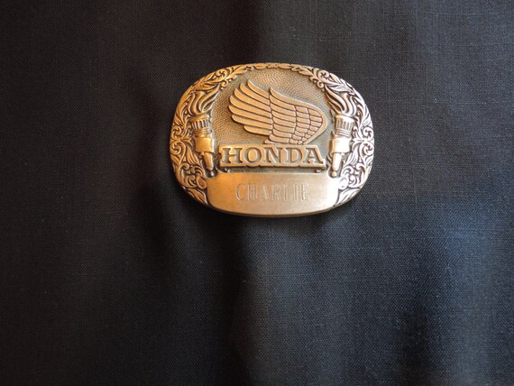 Vintage motorcycle buckle
