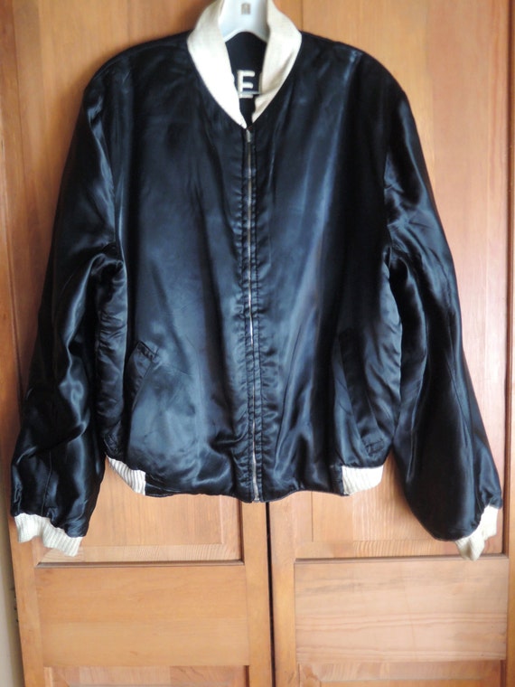 Reverable  Black On Black Satin Jacket - image 3