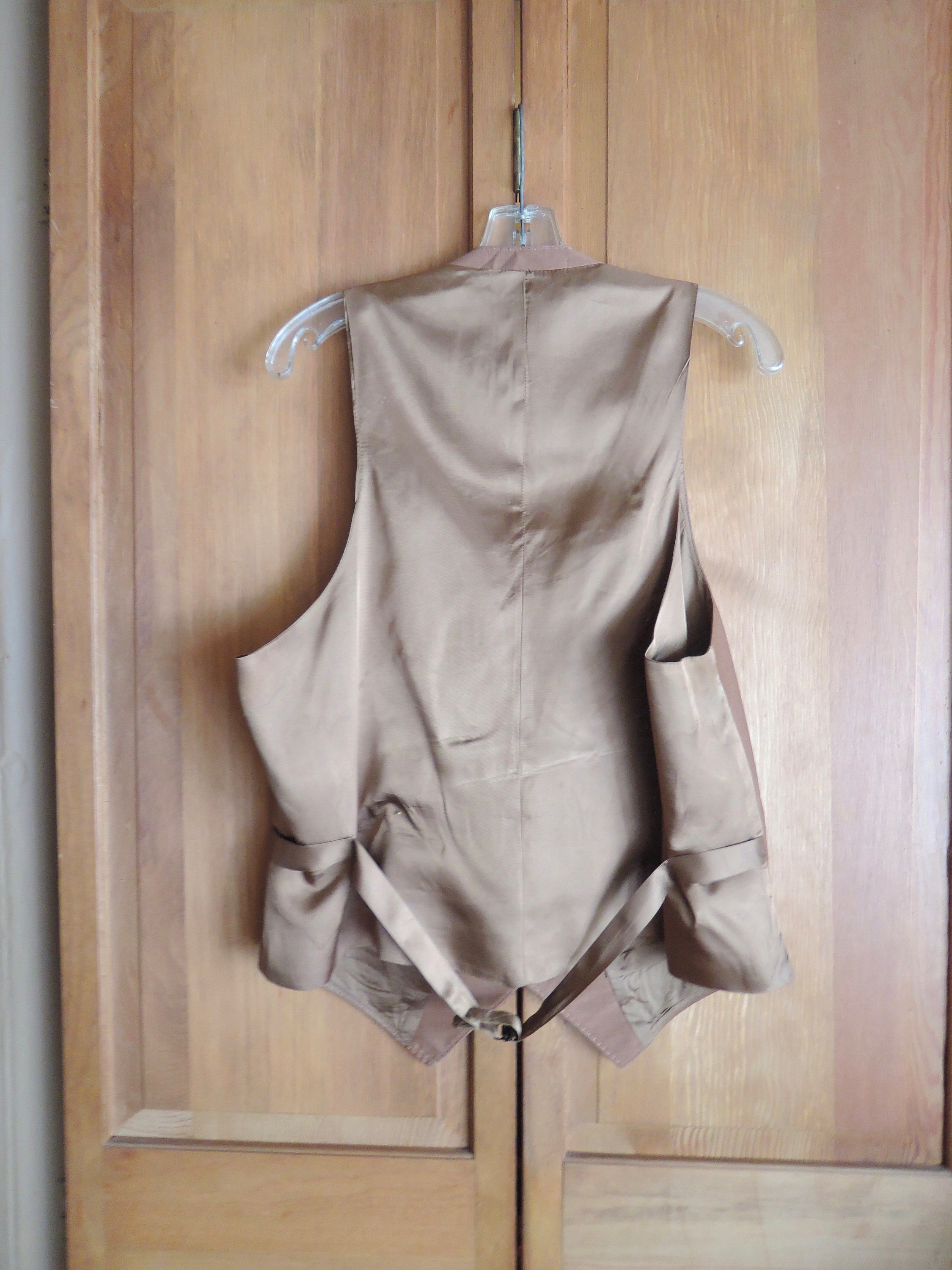 A Rust Colored Polyester Vest - Etsy