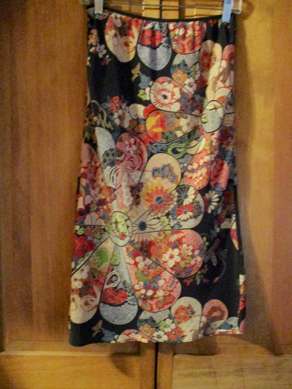 Asian Print Skirt - image 1