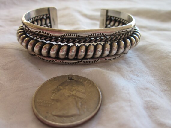 Native American Silver Cuff - image 2