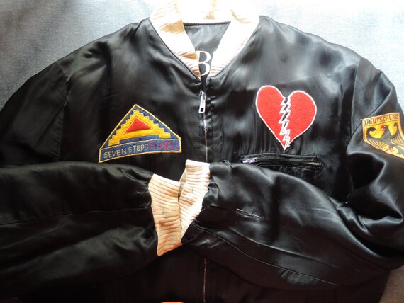 Reverable  Black On Black Satin Jacket - image 5