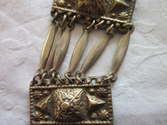 Vintage Mexican Alpaca Silver Belt - image 4