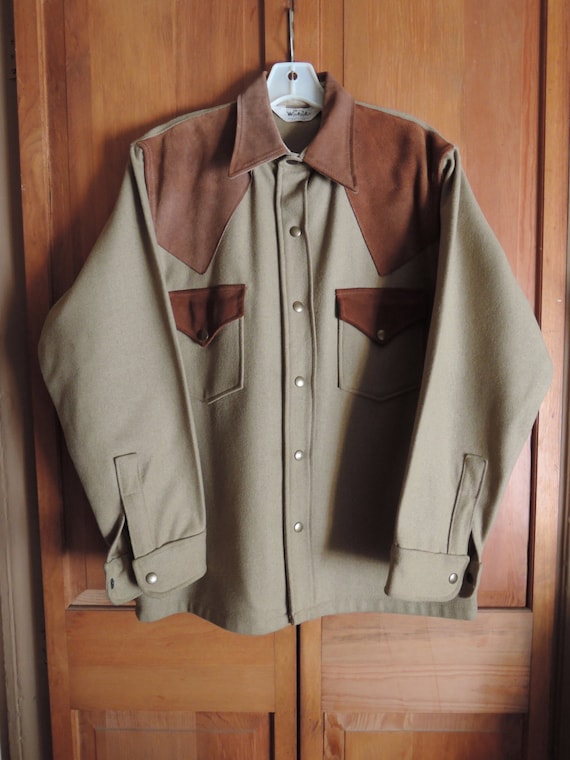 Wool and suede Shirt-Jacket - image 1