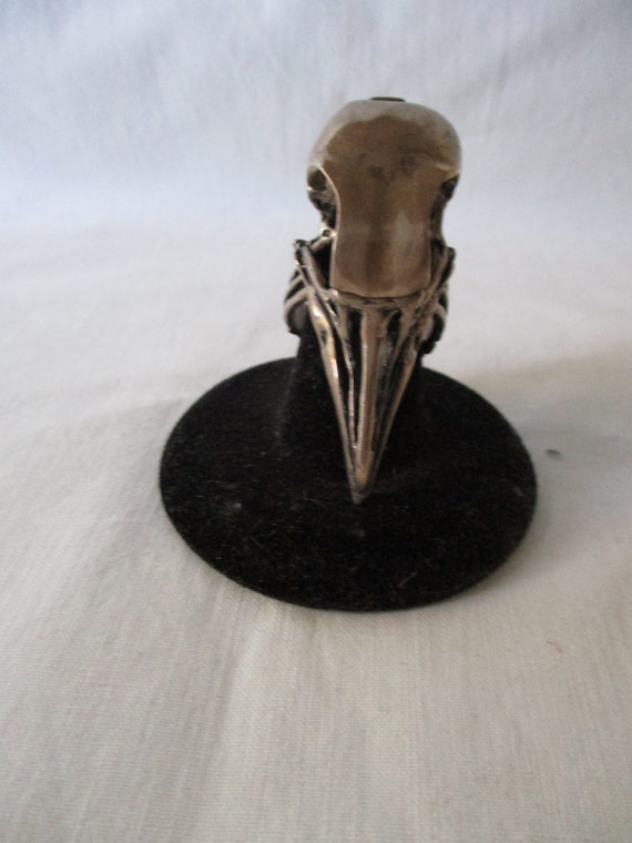 Raven Head Skeleton Ring - image 1