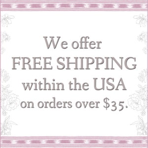 The text reads we offer free shipping within the USA on orders over $35.00