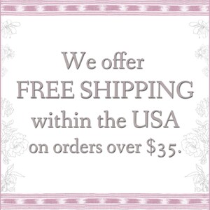 we offer free shipping within the USA on orders over $35.00