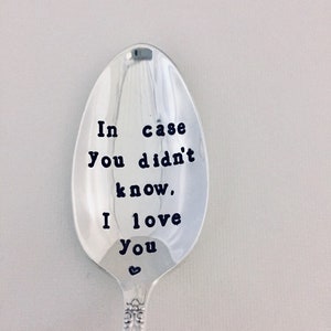 Gift For Couples - Gift For Him and For Her - Teaspoon - Valentine&#39;s Gift idea - teaspoons - Hand stamped