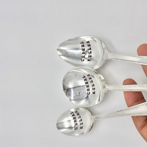 Cereal Killer Spoon - Handstamped - Stocking Stuffer - Gifts for Him Her Boyfriend Christmas Mom Dad Son Husband.
