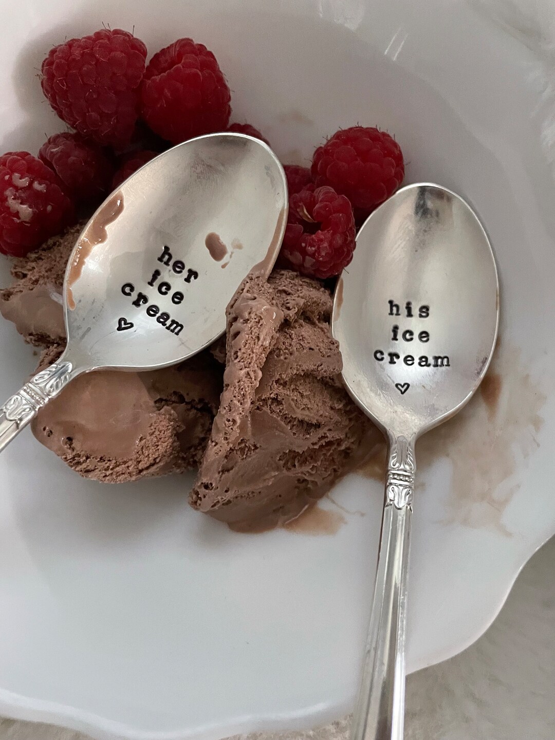 Ice Cream Spoons Set His Ice Cream and Her Ice Cream Gift for Couples