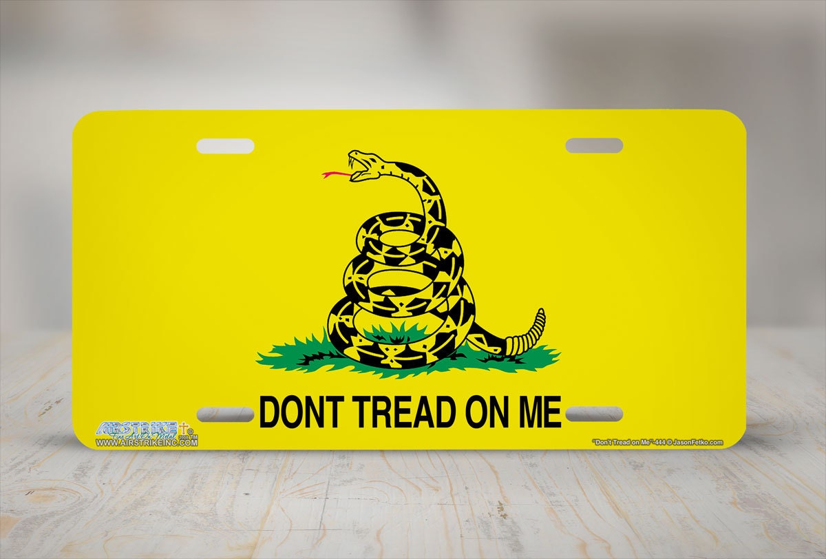 DONT DON'T TREAD ON ME CAR TRUCK TAG LICENSE PLATE METAL LIBERTY - Foto 8