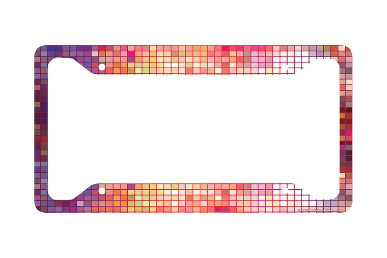 Disco Ball License Plate Frame Glam Car Tag Glitz Image 0